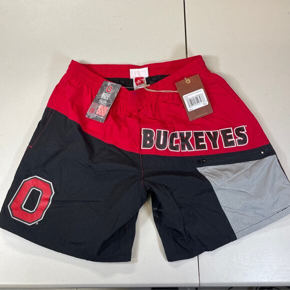 Ohio State Buckeyes Mitchell & Ness Nylon Utility Shorts - Picture 1 of 2